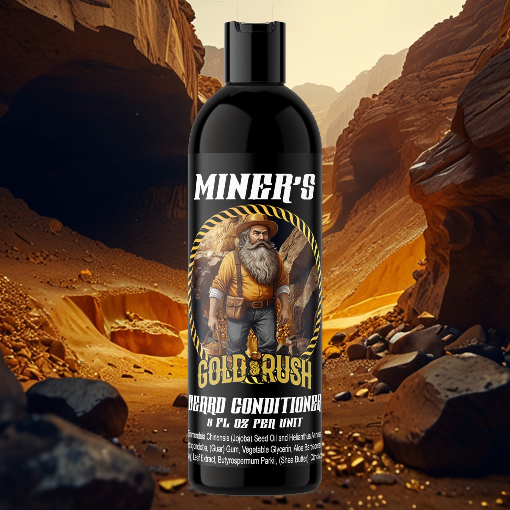 Gold Rush - Beard Conditioner - Golden Amber, Smooth Leather, Vetiver & Smoky Cedarwood
