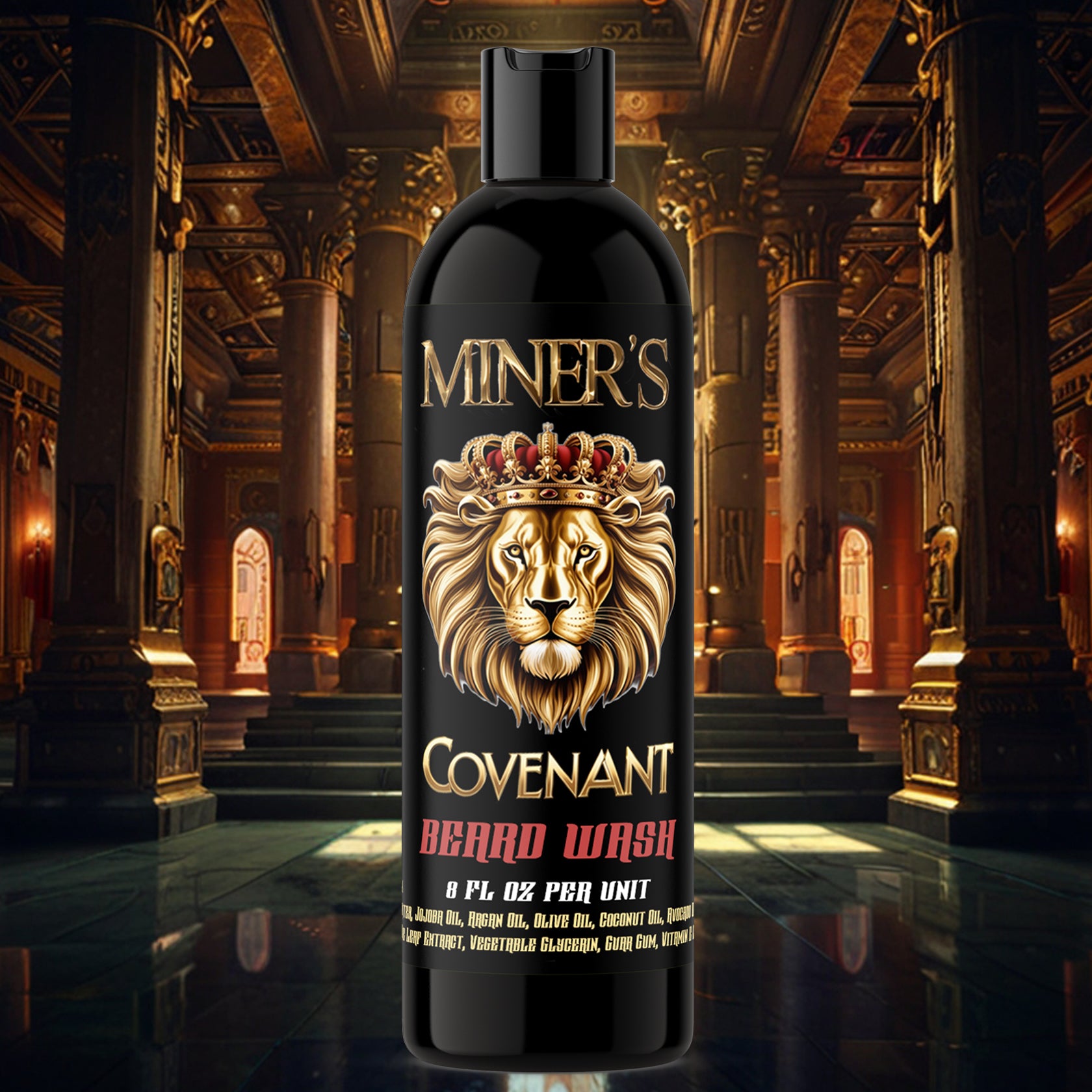 Covenant - Beard Wash - Agarwood Resin (Oud), Incense, Frankincense, Myrrh, Smoke & Leather