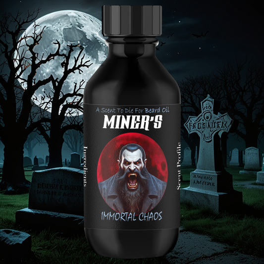 Immortal Chaos - Beard Oil - Blood Orange & Strawberry, Jasmine, Spice Plum & Wooden Stake