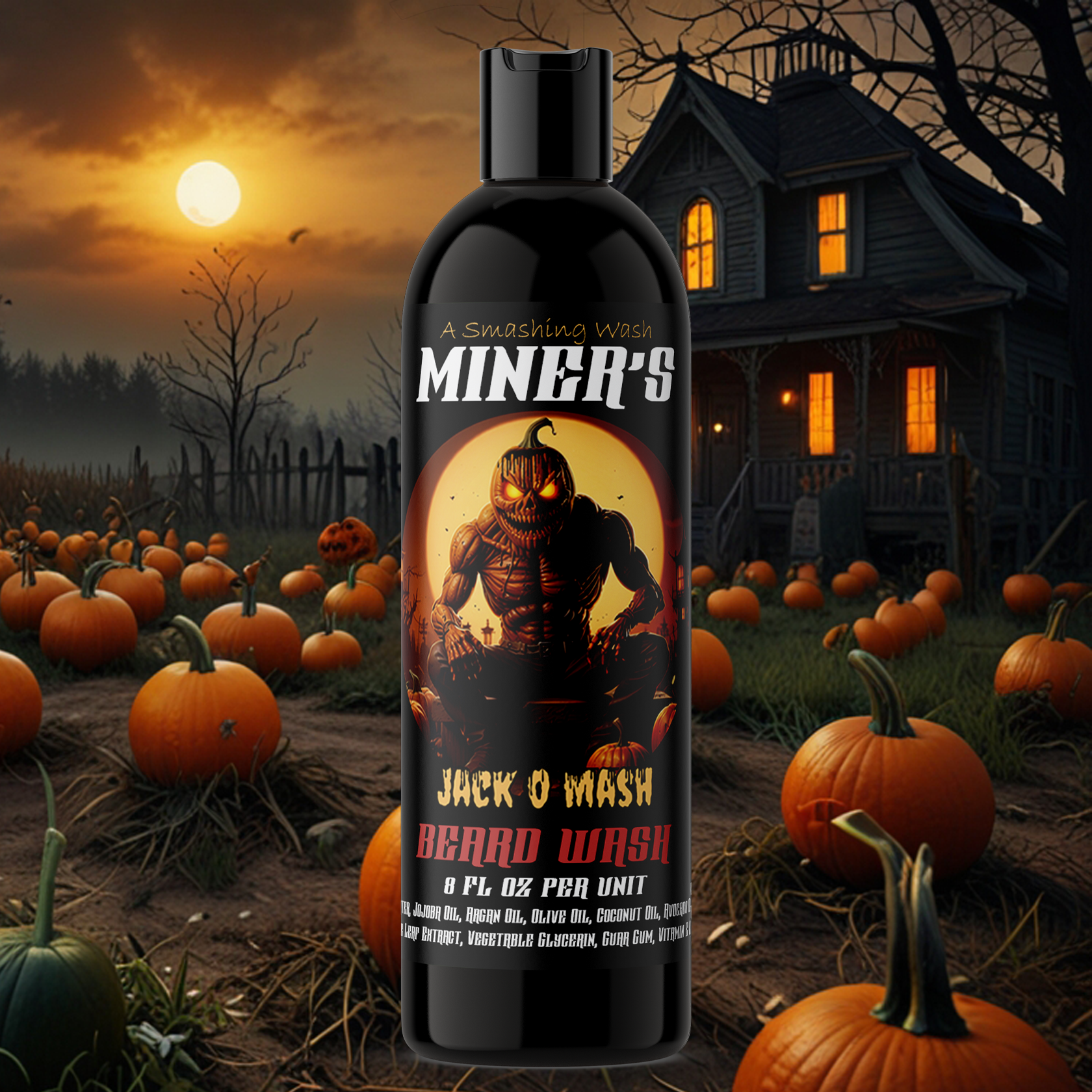 Jack - O - Mash - Beard Wash - Pumpkin Spice, Aged Bourbon Barrel & Chocolate Ganache