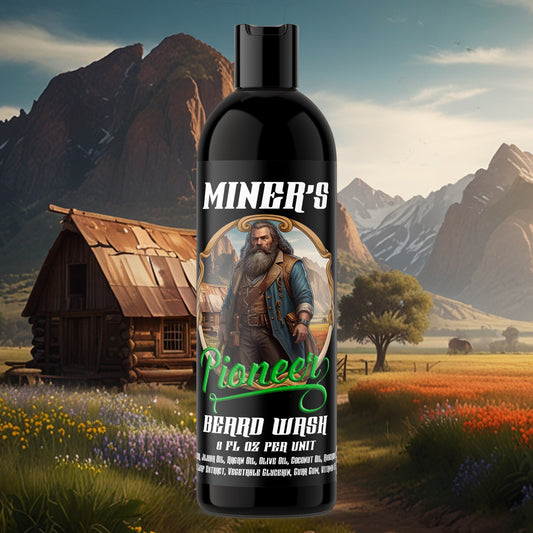 Pioneer- Beard Wash - Rich Oak Barrel, Cedar wood & Toasted Vanilla